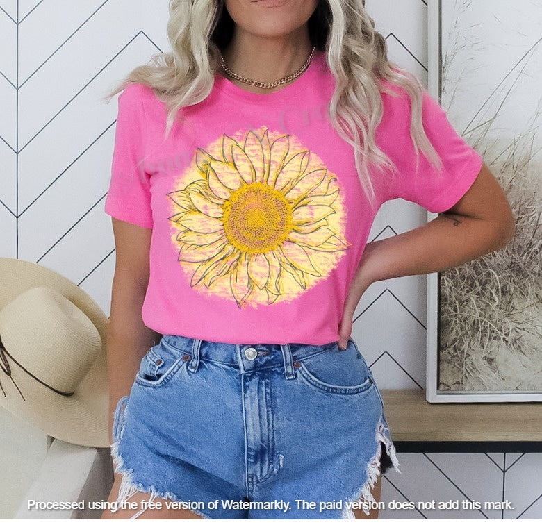 Faded Sunflower Tee