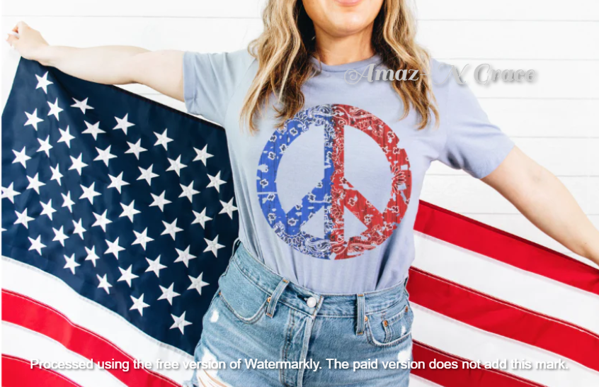 Patriotic Peace Sign