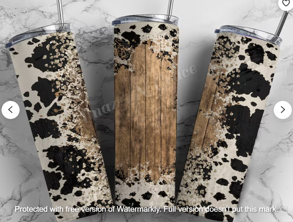 Cowhide Western Tumbler