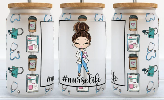 Nurse Life Glass Tumbler