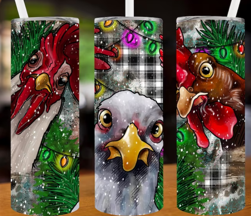 Christmas Chicken Tumbler