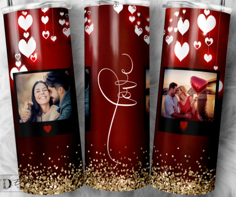 Personalized "LOVE"  Valentine's Day Tumbler