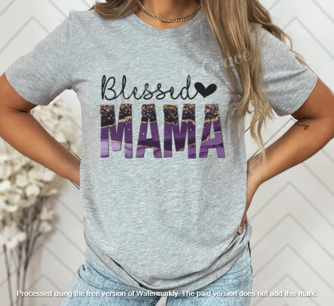 Blessed Mama - Purple